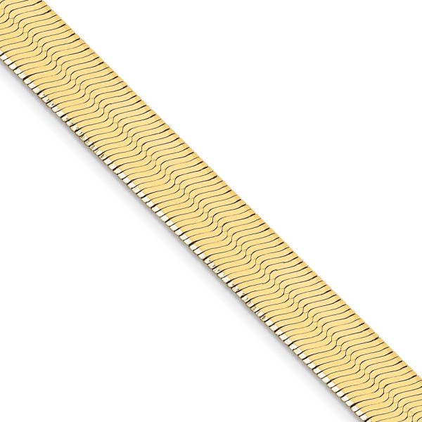 14k 10mm Silky Herringbone Chain