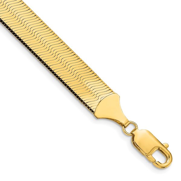 14k 10mm Silky Herringbone Chain