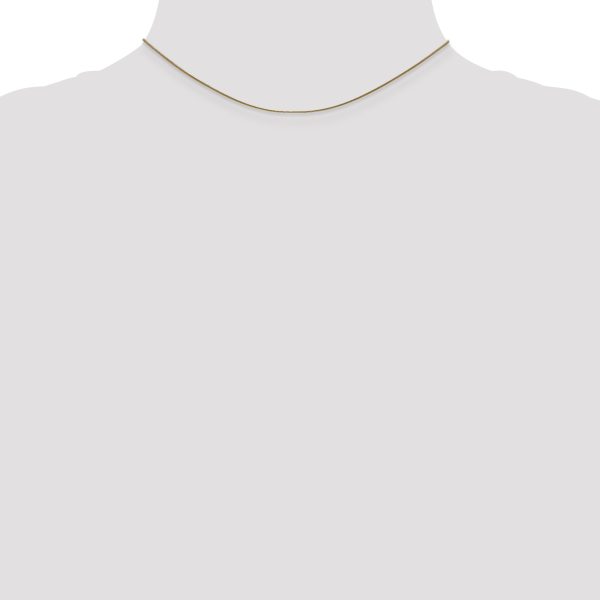14k .8mm Round Snake Chain - Image 2