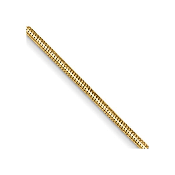 14k .8mm Round Snake Chain