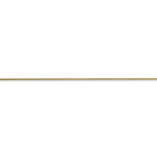14k .8mm Round Snake Chain - Image 3