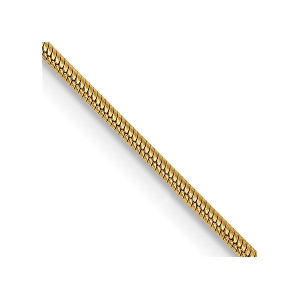 14k .9mm Round Snake Chain