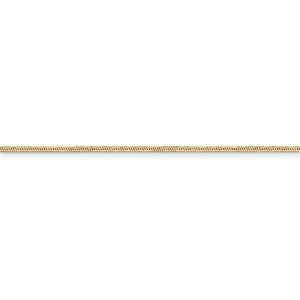 14k 1.1mm Round Snake Chain - Image 2