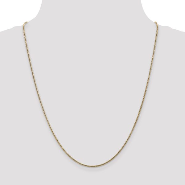 14k 1.6mm Round Snake Chain - Image 2