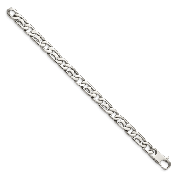 Stainless Steel Polished Fancy Link 8.5in Bracelet - Image 3