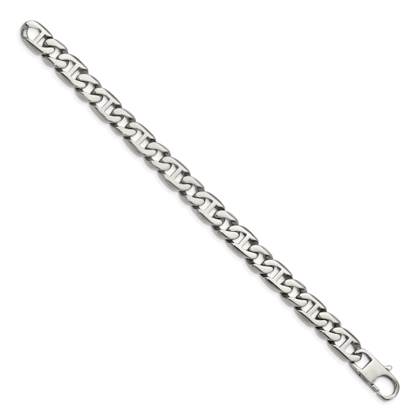 Stainless Steel Polished 8.25in Link Bracelet - Image 3