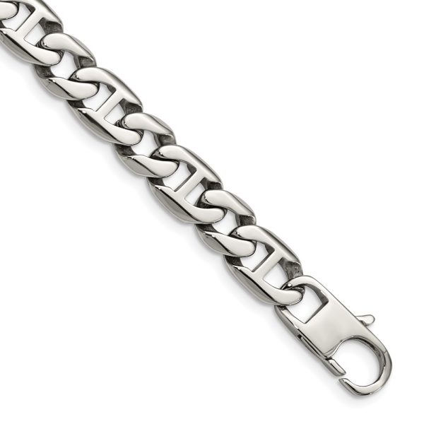 Stainless Steel Polished 8.25in Link Bracelet