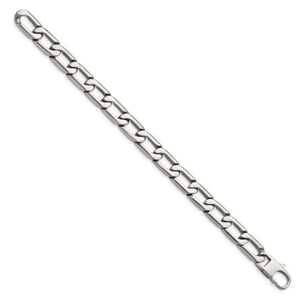 Stainless Steel Polished Open Link 8.5in Bracelet - Image 3