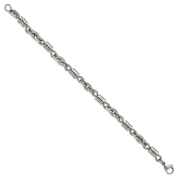 Stainless Steel Polished 9in Bracelet - Image 3