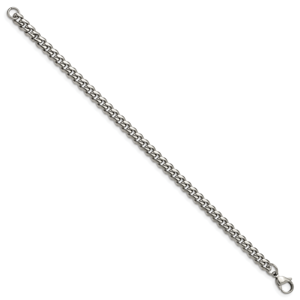 Stainless Steel Polished 6mm 8.25in Curb Bracelet - Image 2