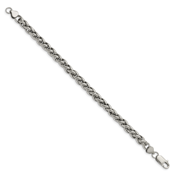 Stainless Steel Polished 8.5in Bracelet - Image 3