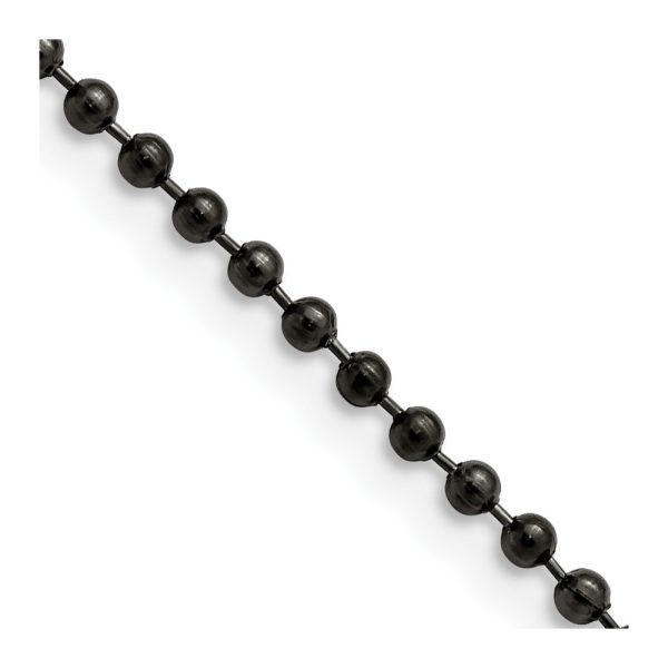 Stainless Steel Antiqued 2.4mm 18in Beaded Ball Chain