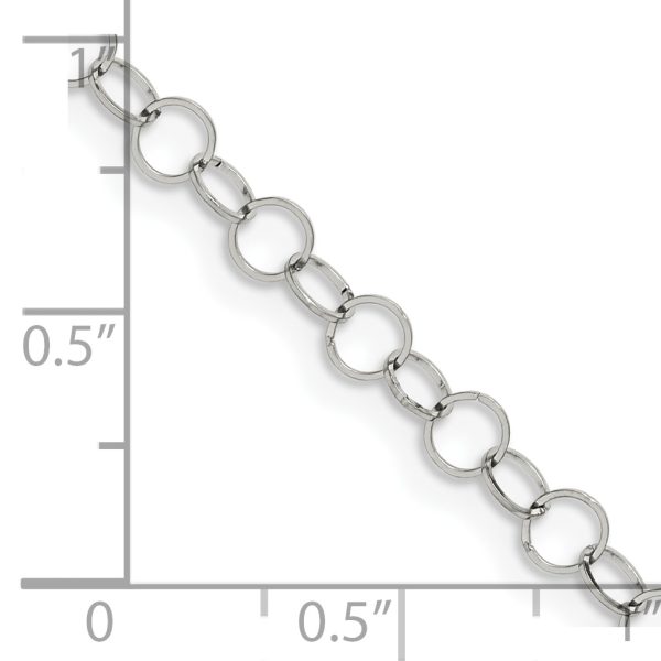 Stainless Steel Polished 22in Fancy Link Chain - Image 2