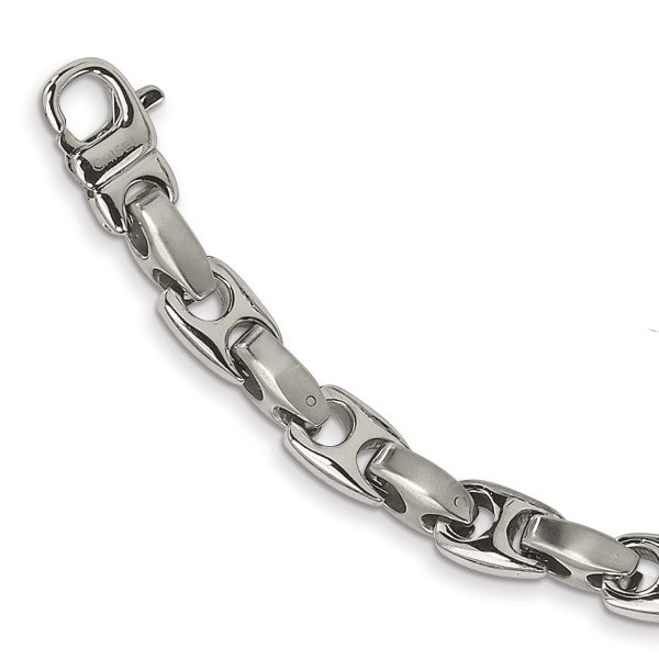 Stainless Steel Brushed and Polished 20in Necklace - Image 3