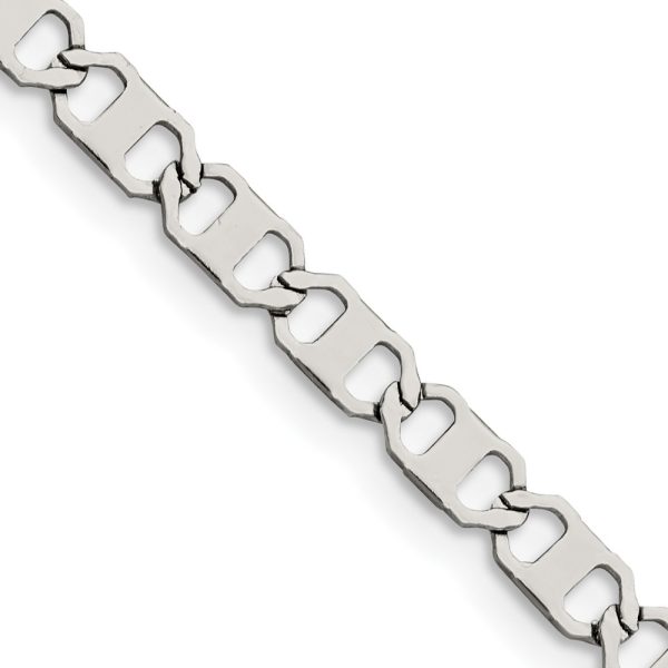 Stainless Steel Polished 5mm 22in Anchor Chain