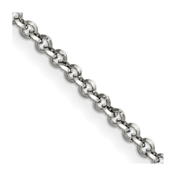 Stainless Steel Polished 3.2mm 20in Rolo Chain