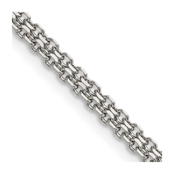 Stainless Steel Polished 3.1mm 20in Bismark Chain