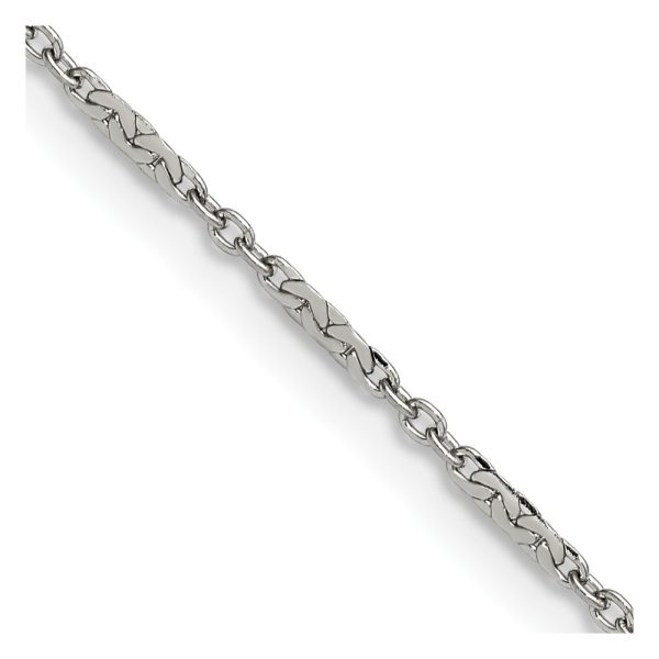 Stainless Steel Polished 1.8mm 18in Fancy Link Chain