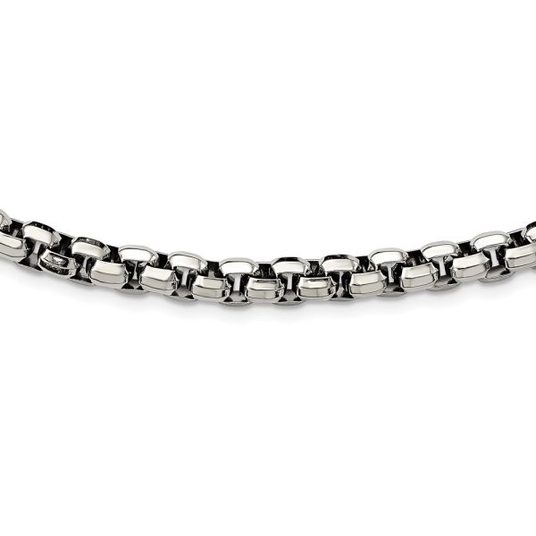 Stainless Steel Polished 24in Fancy Rolo Chain