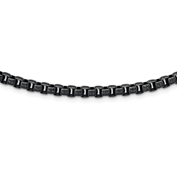 Stainless Steel Antiqued 24in Box Chain