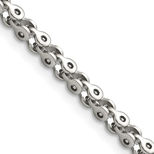 Stainless Steel Polished Fancy Link 18in Chain