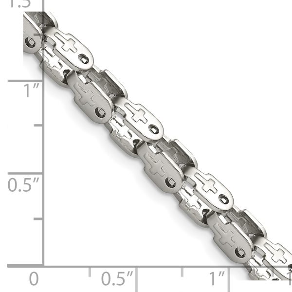 Stainless Steel Polished Fancy Link 18in Chain - Image 3