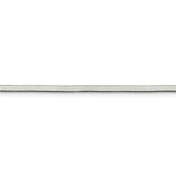 Stainless Steel Polished 3.3mm 24in Herringbone Chain - Image 2