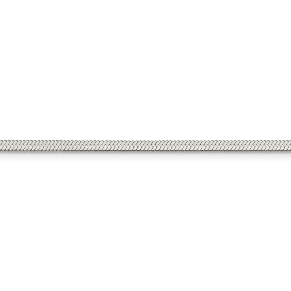 Stainless Steel Polished 3.4mm 24in Herringbone Chain - Image 2