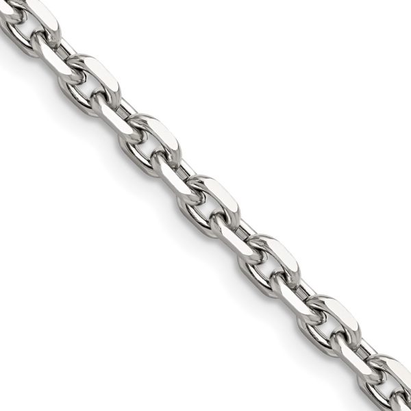 Stainless Steel Polished 5.3mm 20in Cable Chain