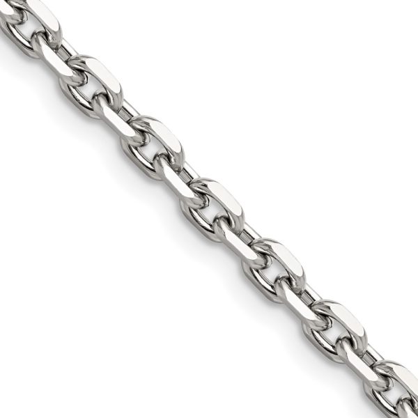 Stainless Steel Polished 5.3mm 22in Cable Chain