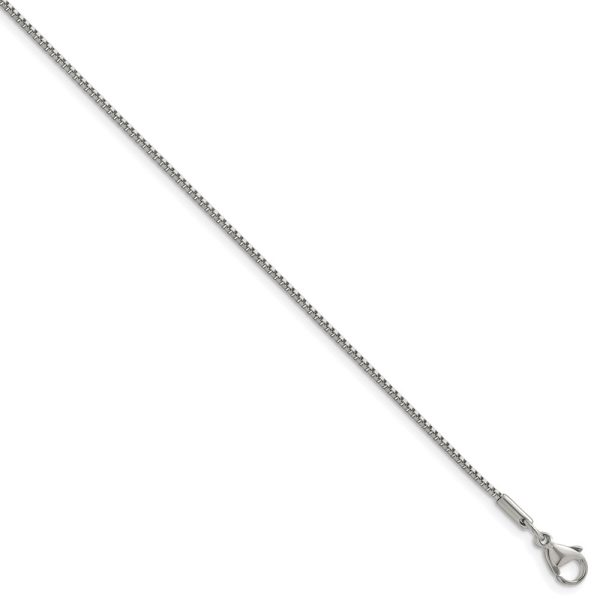 Stainless Steel Polished 1.2mm 20in Box Chain