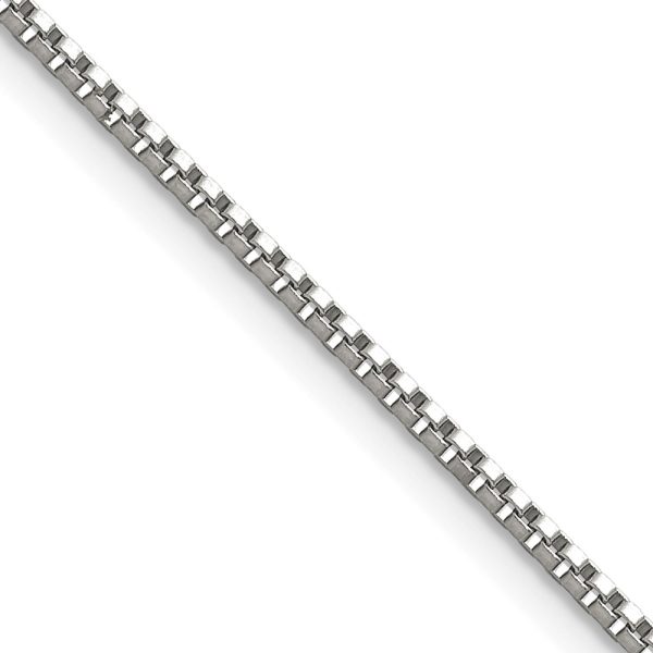 Stainless Steel Polished 1.5mm 18in Box Chain