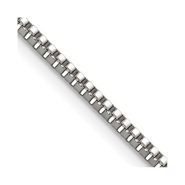 Stainless Steel Polished 2mm 18in Box Chain
