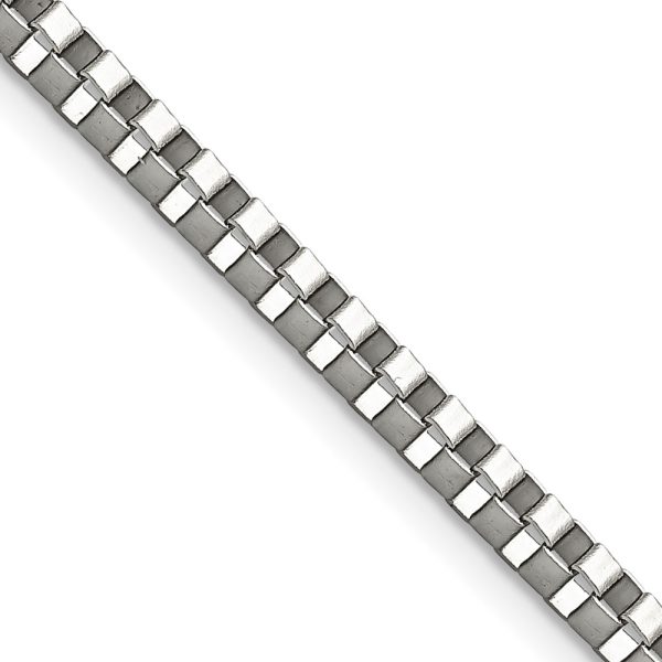 Stainless Steel Polished 3.2mm 30in Box Chain