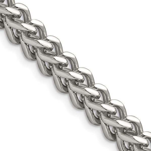 Stainless Steel Polished 6.75mm 22in Franco Chain