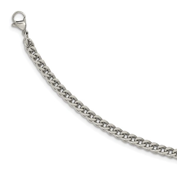 Stainless Steel Polished 24in Franco Chain - Image 3