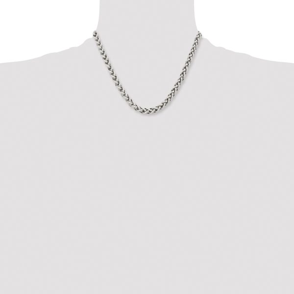 Stainless Steel Polished 18in Necklace - Image 2