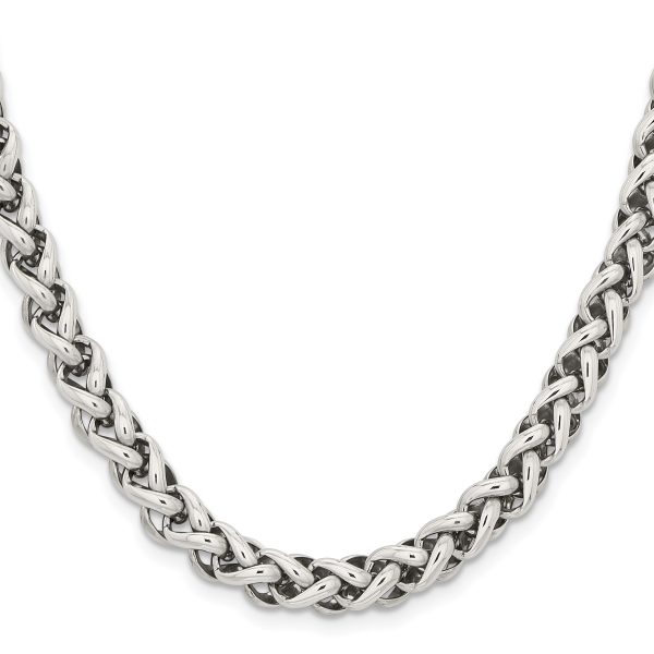 Stainless Steel Polished 18in Necklace - Image 3