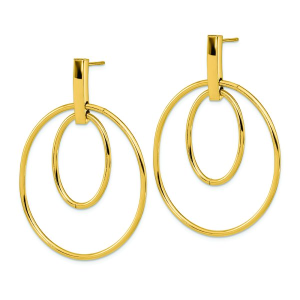 14k Polished Post Dangle Earrings - Image 2