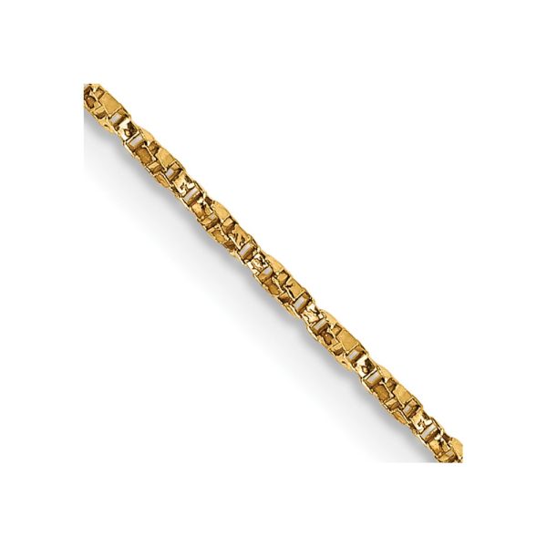 14k .95mm Twisted Box Chain