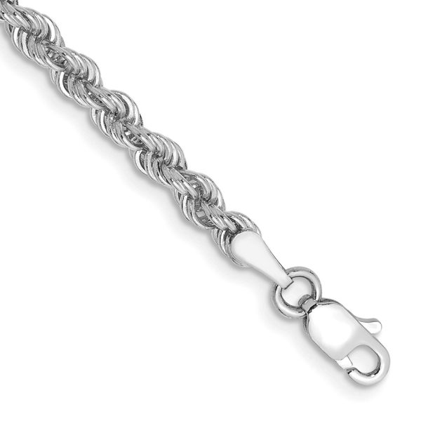 14k WG 3.0mm Regular Rope Chain