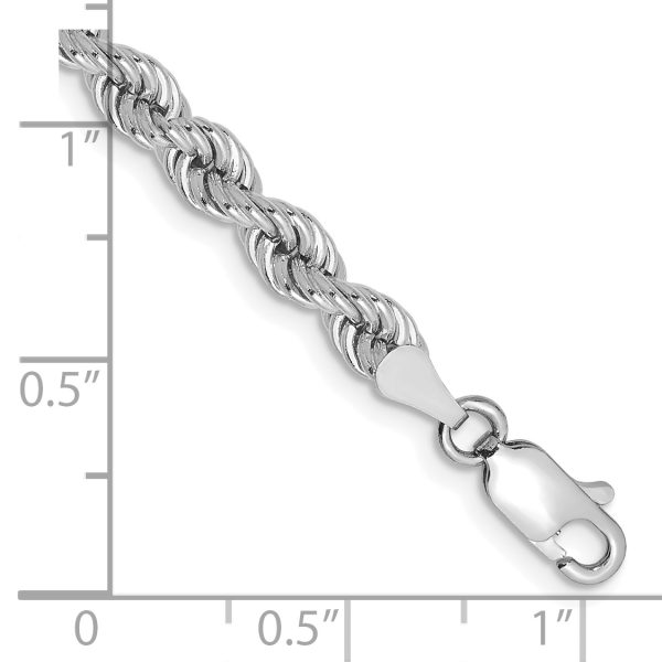 14k WG 4.0mm Regular Rope Chain - Image 2