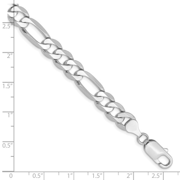 14k WG 7.5mm Flat Figaro Chain - Image 2