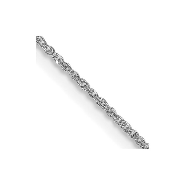 14K White Gold .70mm Ropa Chain