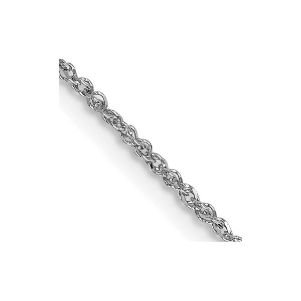 14K White Gold 1.1mm Ropa Chain