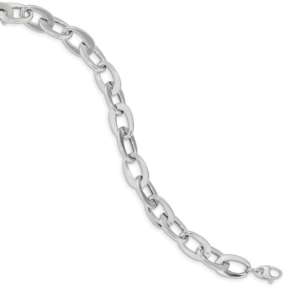 14kw Polished Fancy Link Bracelet - Image 2