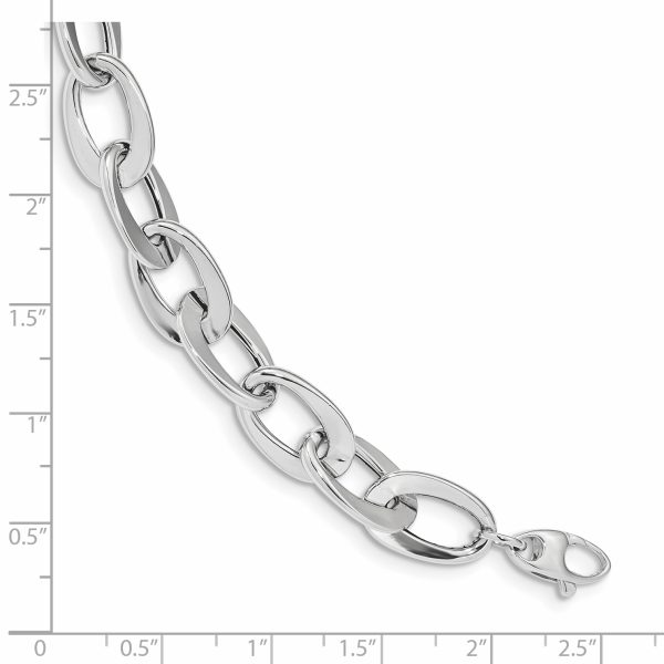 14kw Polished Fancy Link Bracelet - Image 3