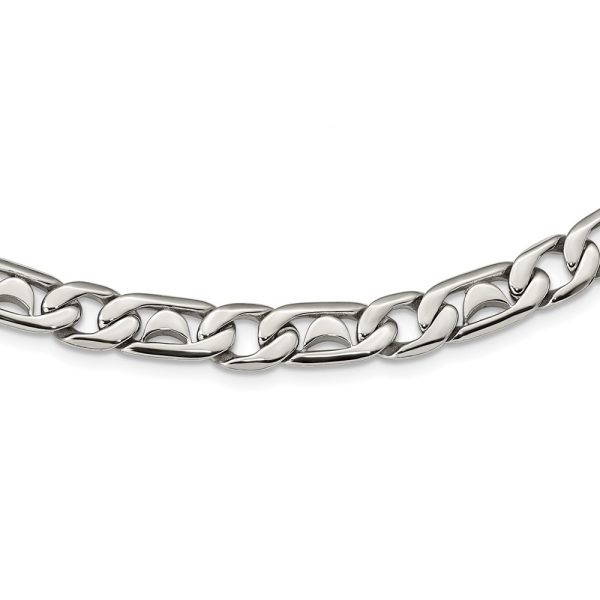 Stainless Steel Polished Fancy Link 24in Necklace