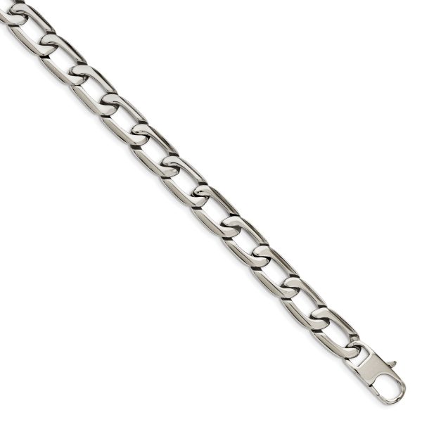 Stainless Steel Polished Open Link 24in Necklace - Image 3