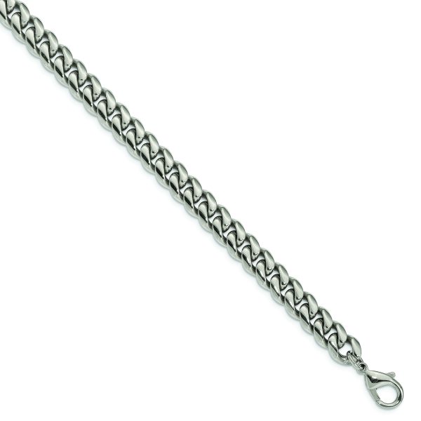 Stainless Steel Polished 24in Curb Chain Necklace - Image 2